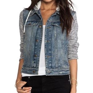 Free People French Terry Jean Jacket